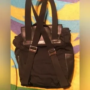 GUCCI Rucksack Backpack Nylon Leather Trim Slingback Daypack Gucci Backpack Black Bags for Men for sale | eBay main image 3